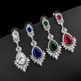 Luxe Zircon Wedding Earrings for Women