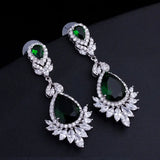 Luxe Zircon Wedding Earrings for Women