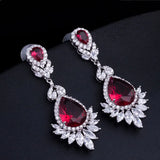 Luxe Zircon Wedding Earrings for Women