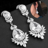 Luxe Zircon Wedding Earrings for Women