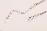 Sterling Silver Crystal Clover Charm Bracelet
