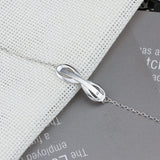 Cubic Infinity Charm Bracelet 925 Sterling Silver for Women Girls