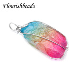Natural Apatite Winding Pendant DIY Necklaces Women Men