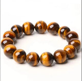 Natural Tigereye 16mm Bead Bracelet Gift