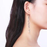 925 Silver Dangle Earrings Circle Pearl Ball Jewelry
