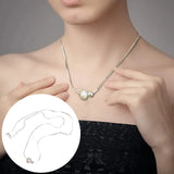Sterling Silver Freshwater Cultured Pendant Necklace Circle Pendant