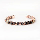 Men's Zircon CZ Bead Cuff Bracelet - Stylish Jewellery Accessory