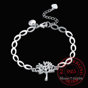 925 Silver Tree of Life Ankle Bracelet & Bangle for Women