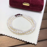 Natural Fresh Water 3-4mm Pearls Bracelets for Women