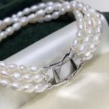 Natural Fresh Water 3-4mm Pearls Bracelets for Women