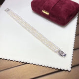 Natural Fresh Water 3-4mm Pearls Bracelets for Women
