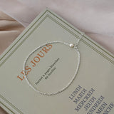 Freshwater Pearl 925 Sterling Silver Anklet for Women