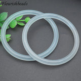 Natural Gem Rose Crystal Agate Bangle Bracelet Size 55~60cm