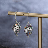 925 Sterling Silver Colorful Zircon Animal Earrings