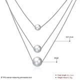 Freshwater Pears Pendant Necklace 925 Sterling Silver Bridal Wedding Jewelry