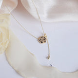Crystal Flower Necklaces for Woman Clavicle Chain Necklace