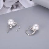Pure 925 Sterling Silver Earrings Pearl Earring For Women