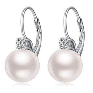 Pure 925 Sterling Silver Earrings Pearl Earring For Women