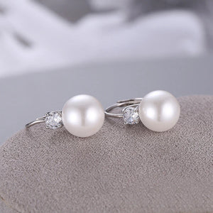 Pure 925 Sterling Silver Earrings Pearl Earring For Women
