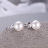 Pure 925 Sterling Silver Earrings Pearl Earring For Women