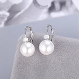 Pure 925 Sterling Silver Earrings Pearl Earring For Women