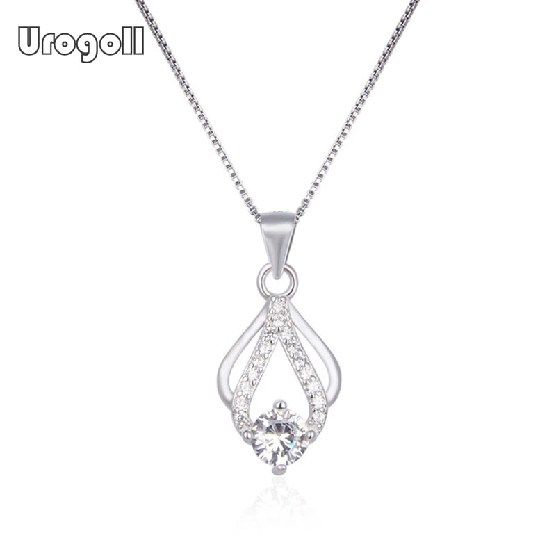 925 Sterling Silver Pendant Necklaces for Women Wedding Anniversary