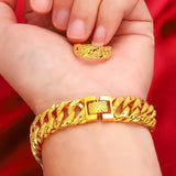 18K Frosted Fried Dough Twist Bracelet for Women 999 Bangle