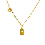 18K Lucky 7 Bracelet Necklace Chain for Women Solid 999 Rope Chain