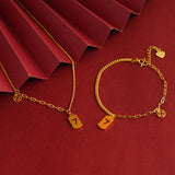 18K Lucky 7 Bracelet Necklace Chain for Women Solid 999 Rope Chain