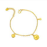 18K Palace Rabbit Bracelet Solid Not Fade Wedding Engagement Jewelry