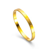 18K Roman Digital Bracelet Solid Wedding Bangles