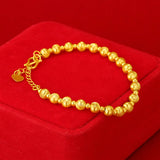 Luxury 24K Cat's Eye Bracelet for Women Solid 999 Bangles