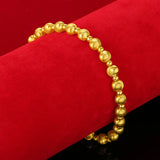 Luxury 24K Cat's Eye Bracelet for Women Solid 999 Bangles