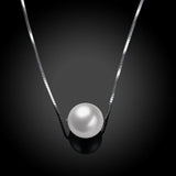 Freshwater Pearl Necklace 925 Silver Pendant Charm