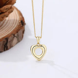 Sterling Silver Heart Charms Necklace Love Pendant Anniversary Gift