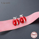 925 Sterling Silver Stud Earrings For Women Girlfriend Party Gift