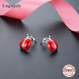 925 Sterling Silver Stud Earrings For Women Girlfriend Party Gift