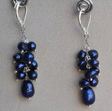 Baroque Freshwater Pearl Earrings 925 Sterling Silver Dangle Jewelry
