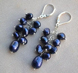 Baroque Freshwater Pearl Earrings 925 Sterling Silver Dangle Jewelry