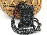 Natural Agate Lucky Maitreya Buddha Pendant Necklace