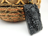 Natural Agate Lucky Maitreya Buddha Pendant Necklace