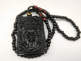 Natural Agate Lucky Maitreya Buddha Pendant Necklace