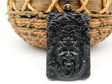 Natural Agate Lucky Maitreya Buddha Pendant Necklace