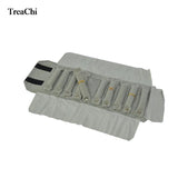Grey Velvet Ring Storage Organizer Pouch Personalized Ring Carrying Case