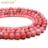 Natural Argentina Rhodochrosite Red Round Stone Beads 4/6/8/10/12 mm