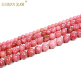 Natural Argentina Rhodochrosite Red Round Stone Beads 4/6/8/10/12 mm
