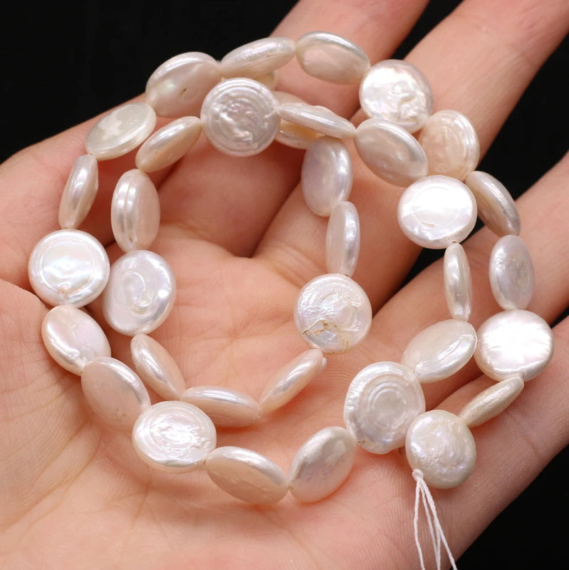 Natural Baroque Pearl Beads Round Loose Hole for Jewelry Making