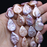 Baroque Pearl Beads Water Drop Pink Purple Spacer Bead for Jewelry Making