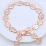 Baroque Pearl Beads Water Drop Pink Purple Spacer Bead for Jewelry Making