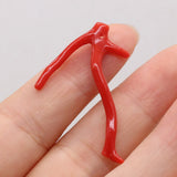 Coral Pendants Reiki Heal Tree Branch Charms for Jewelry Making